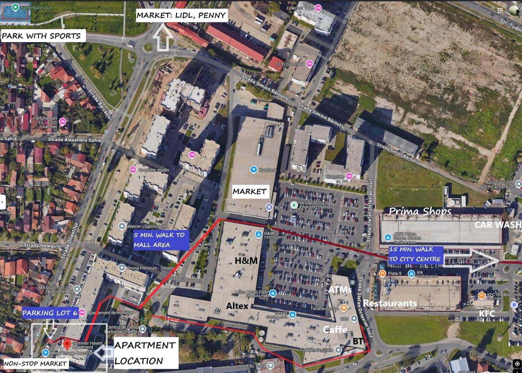 Summer Haven - Self Check-In & Parking Lot, Primashops&Lotus Oradea Luaran gambar